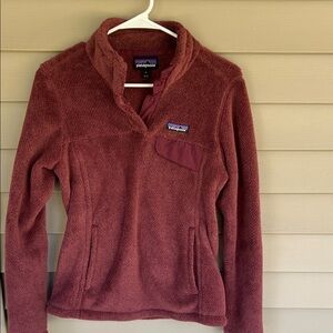Women’s Patagonia Burgundy Fleece Pullover